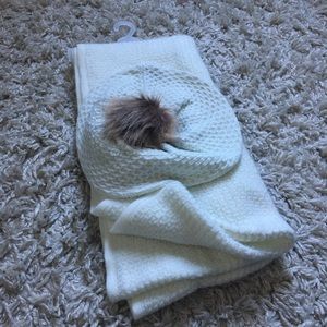 Jessica Simpson Scarf + Beret Set